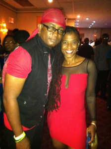 Krosfyah lead singer Edwin Yearwood at the George Jones benefit show in Brooklyn.