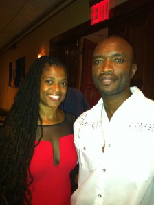 Me with former Square One musician George Jones of Barbados at the show held in his honor in Brooklyn.